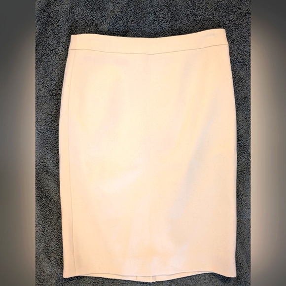 J. Crew Dresses & Skirts - Nwt j crew womens cream color wool blend no. 2 pencil skirt size 2